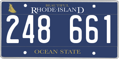 RI license plate 248661