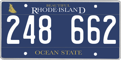 RI license plate 248662