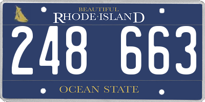 RI license plate 248663