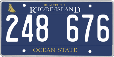 RI license plate 248676