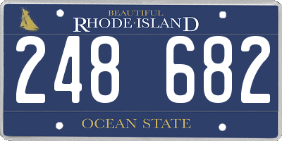 RI license plate 248682