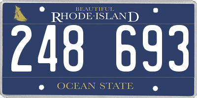RI license plate 248693