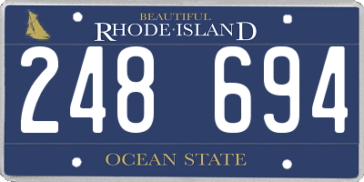RI license plate 248694
