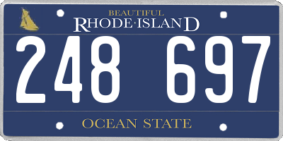 RI license plate 248697