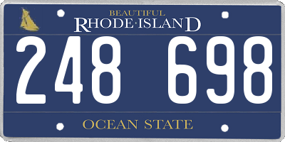 RI license plate 248698