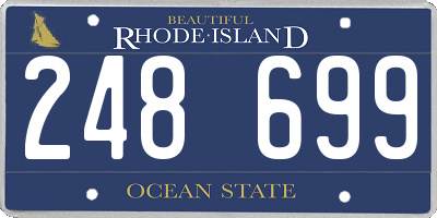 RI license plate 248699