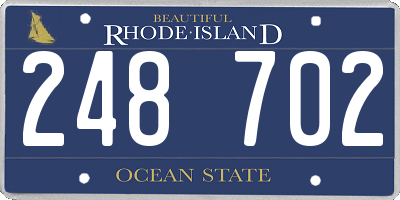 RI license plate 248702