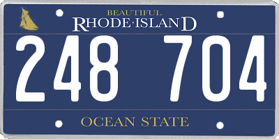 RI license plate 248704