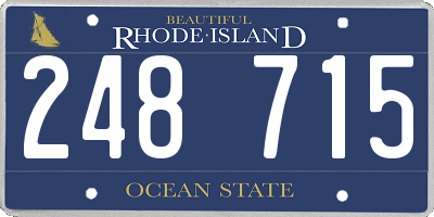 RI license plate 248715