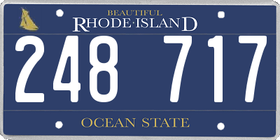 RI license plate 248717