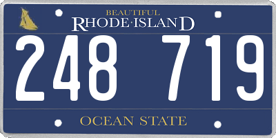 RI license plate 248719