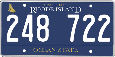 RI license plate 248722