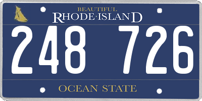 RI license plate 248726