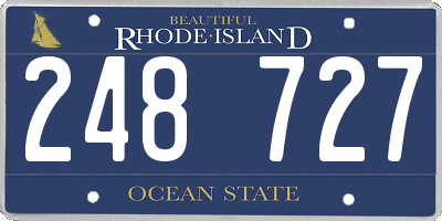 RI license plate 248727