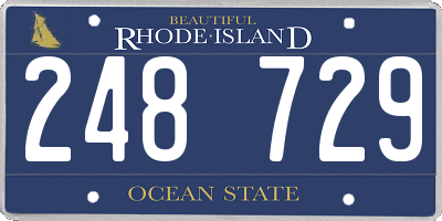 RI license plate 248729