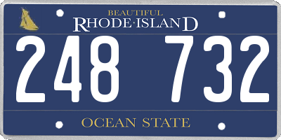 RI license plate 248732