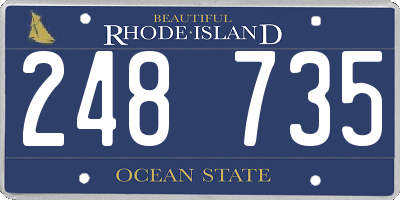 RI license plate 248735