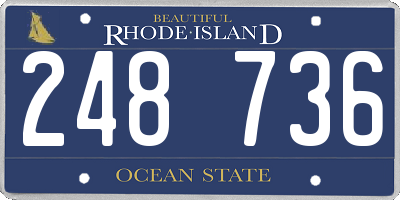 RI license plate 248736
