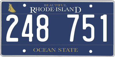 RI license plate 248751
