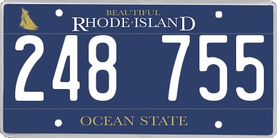 RI license plate 248755