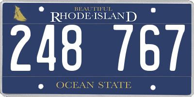 RI license plate 248767