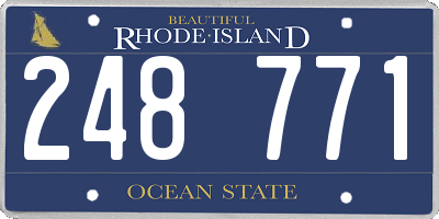 RI license plate 248771