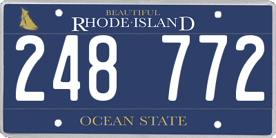 RI license plate 248772