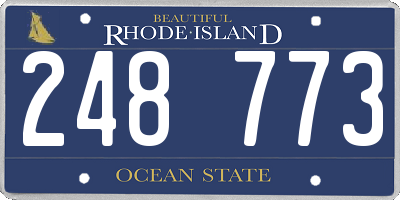 RI license plate 248773