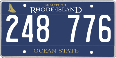 RI license plate 248776
