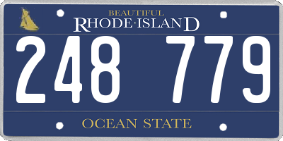 RI license plate 248779