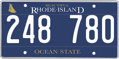 RI license plate 248780