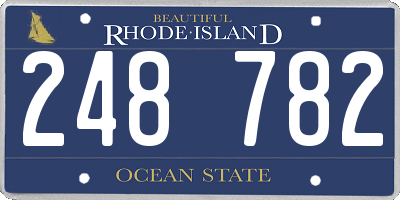 RI license plate 248782