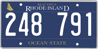 RI license plate 248791