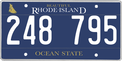 RI license plate 248795