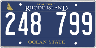 RI license plate 248799