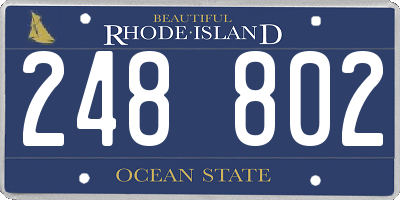 RI license plate 248802