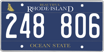 RI license plate 248806