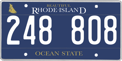RI license plate 248808