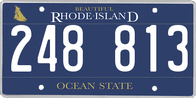 RI license plate 248813