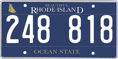 RI license plate 248818