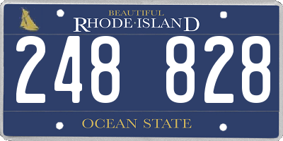 RI license plate 248828
