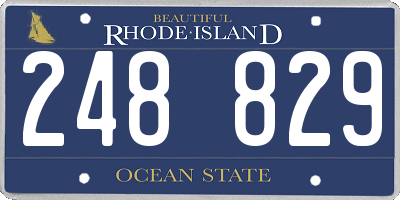 RI license plate 248829