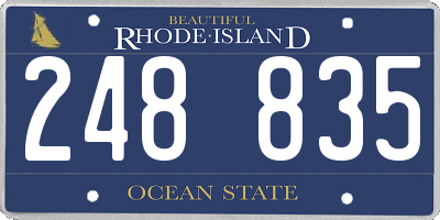 RI license plate 248835