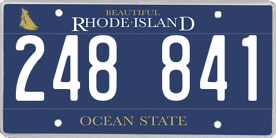 RI license plate 248841
