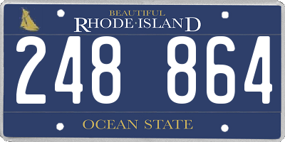 RI license plate 248864