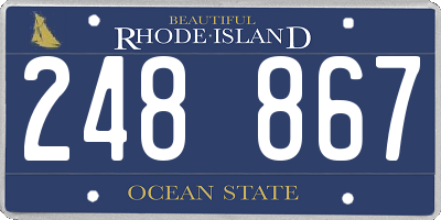 RI license plate 248867