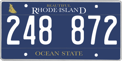 RI license plate 248872