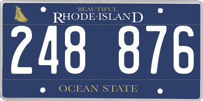 RI license plate 248876
