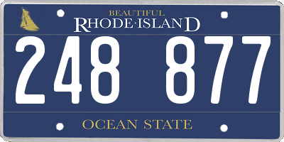RI license plate 248877