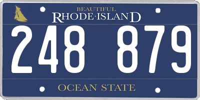 RI license plate 248879